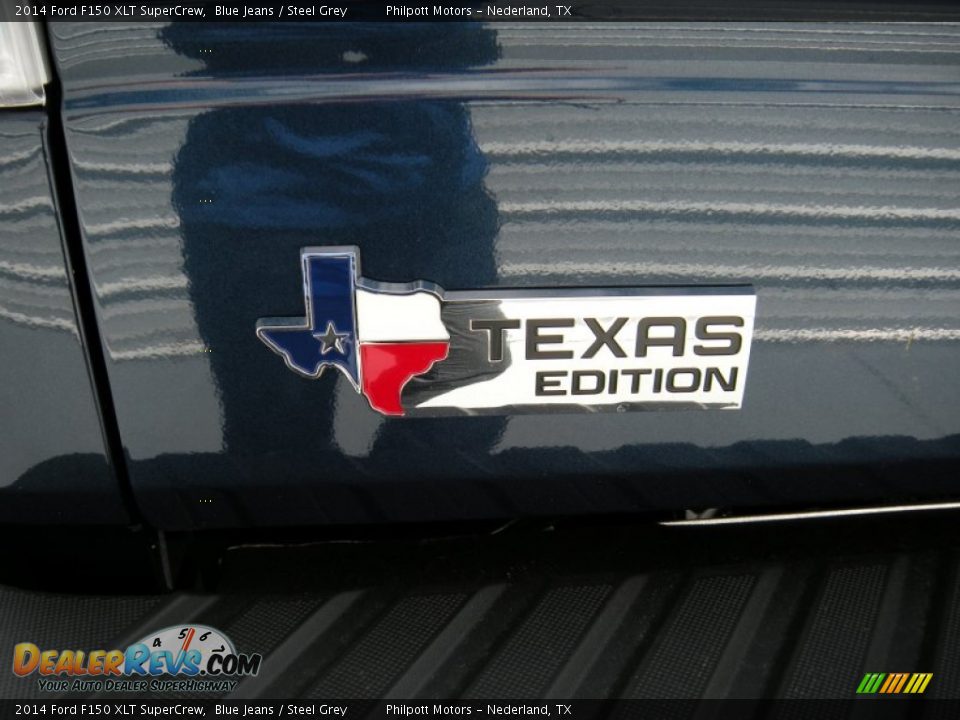 2014 Ford F150 XLT SuperCrew Blue Jeans / Steel Grey Photo #17