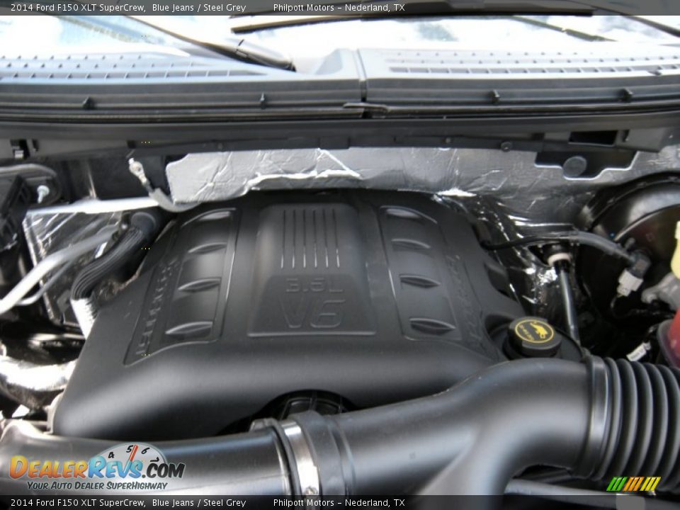 2014 Ford F150 XLT SuperCrew Blue Jeans / Steel Grey Photo #18