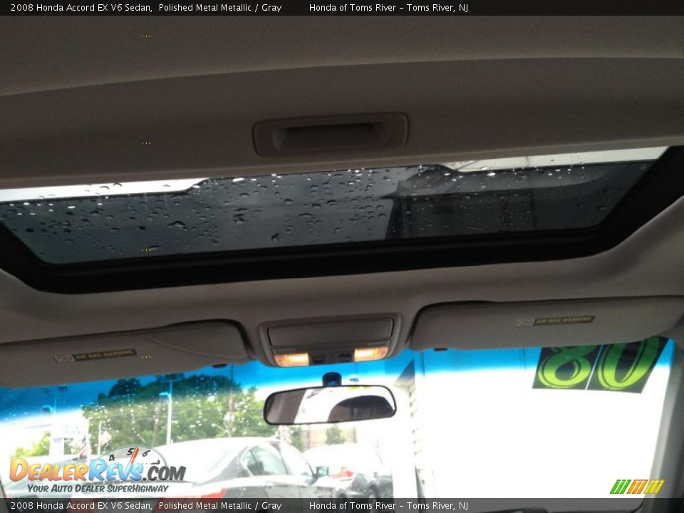 2008 Honda Accord EX V6 Sedan Polished Metal Metallic / Gray Photo #12