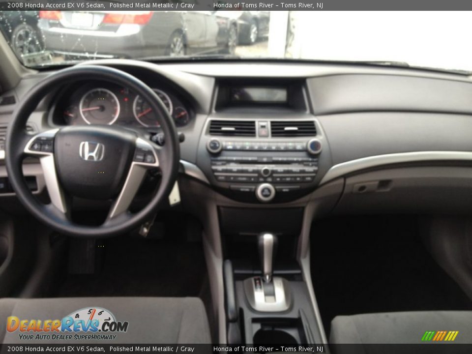 2008 Honda Accord EX V6 Sedan Polished Metal Metallic / Gray Photo #13
