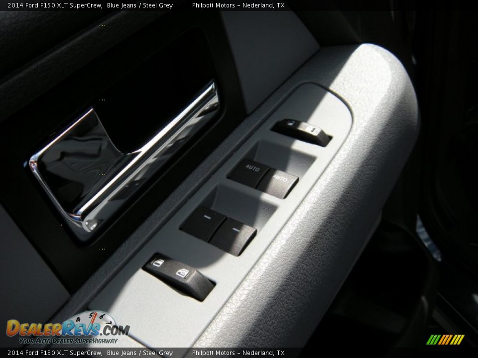 2014 Ford F150 XLT SuperCrew Blue Jeans / Steel Grey Photo #24