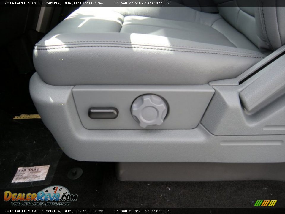 2014 Ford F150 XLT SuperCrew Blue Jeans / Steel Grey Photo #26