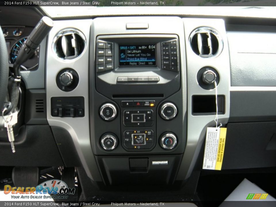 2014 Ford F150 XLT SuperCrew Blue Jeans / Steel Grey Photo #28