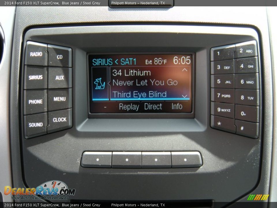 2014 Ford F150 XLT SuperCrew Blue Jeans / Steel Grey Photo #29