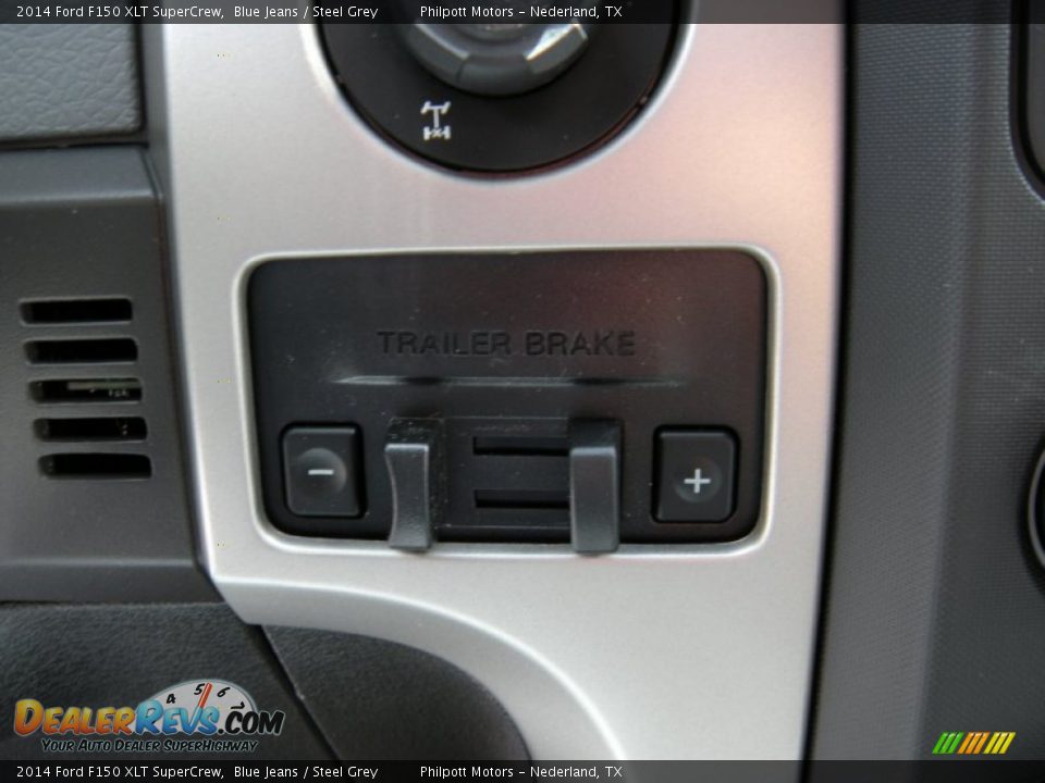 2014 Ford F150 XLT SuperCrew Blue Jeans / Steel Grey Photo #32