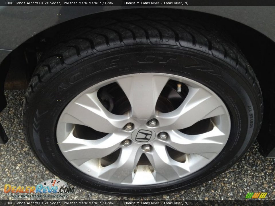 2008 Honda Accord EX V6 Sedan Polished Metal Metallic / Gray Photo #24
