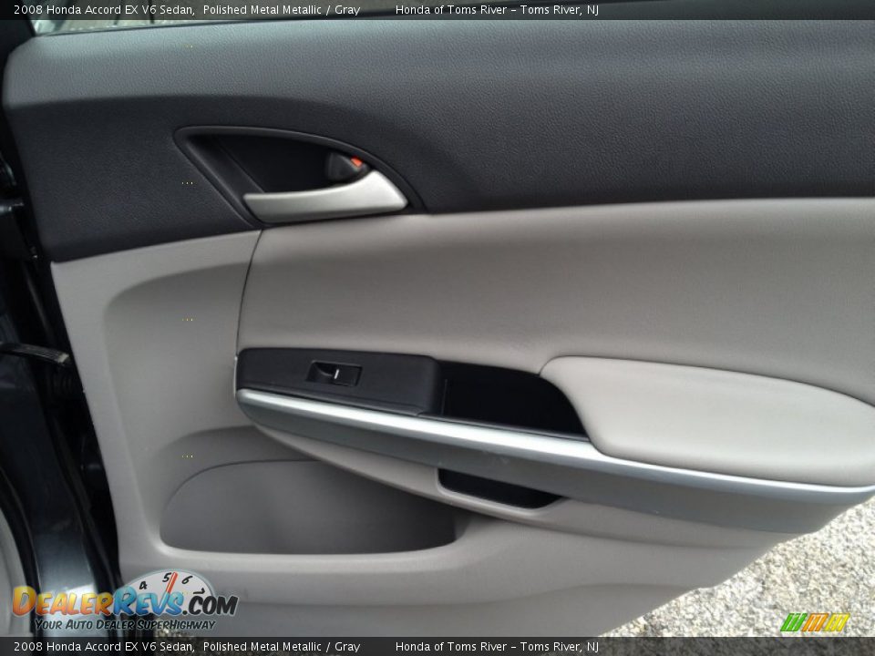 2008 Honda Accord EX V6 Sedan Polished Metal Metallic / Gray Photo #25