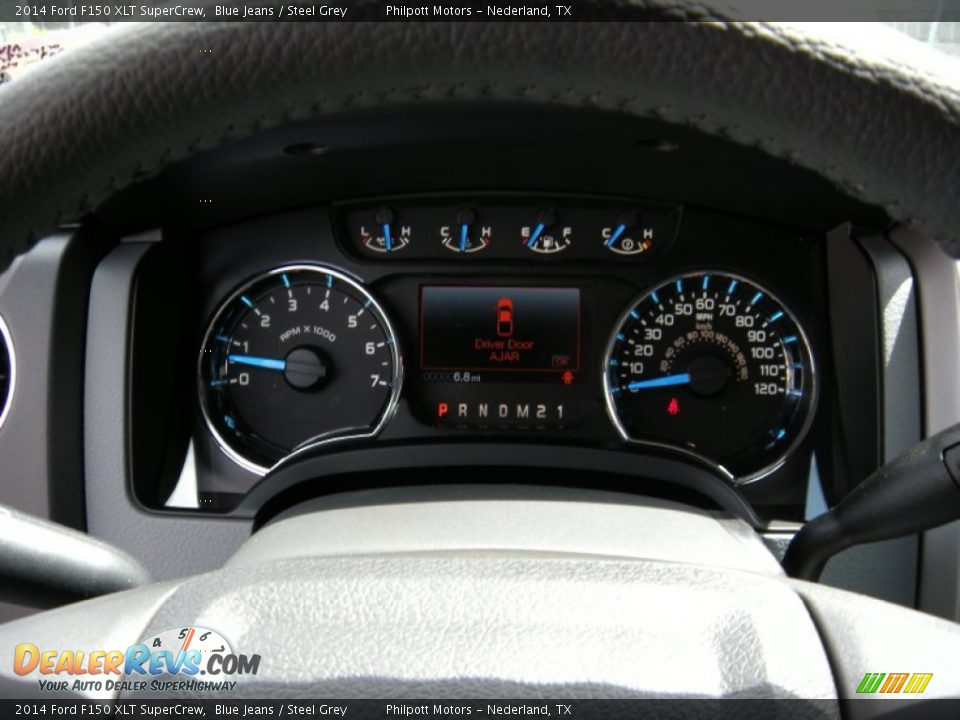 2014 Ford F150 XLT SuperCrew Blue Jeans / Steel Grey Photo #34