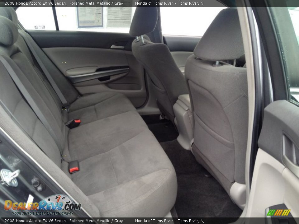 2008 Honda Accord EX V6 Sedan Polished Metal Metallic / Gray Photo #26