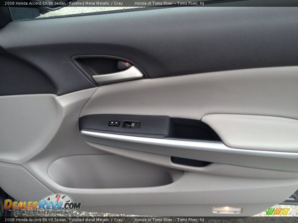 2008 Honda Accord EX V6 Sedan Polished Metal Metallic / Gray Photo #28