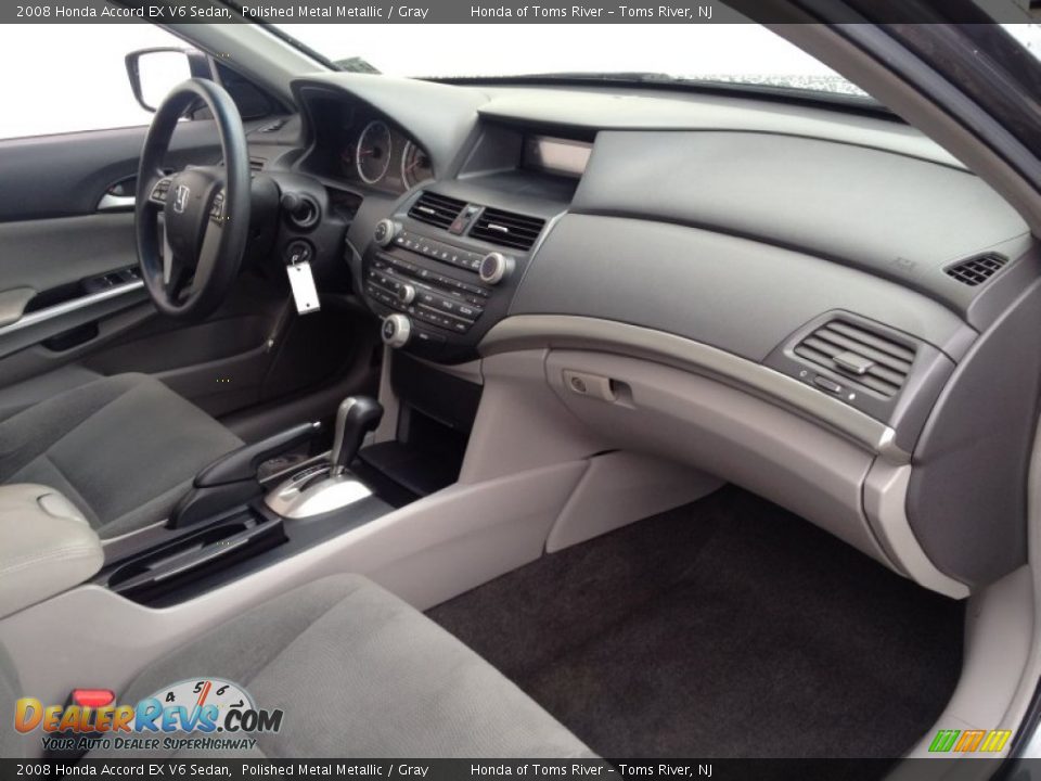 2008 Honda Accord EX V6 Sedan Polished Metal Metallic / Gray Photo #29