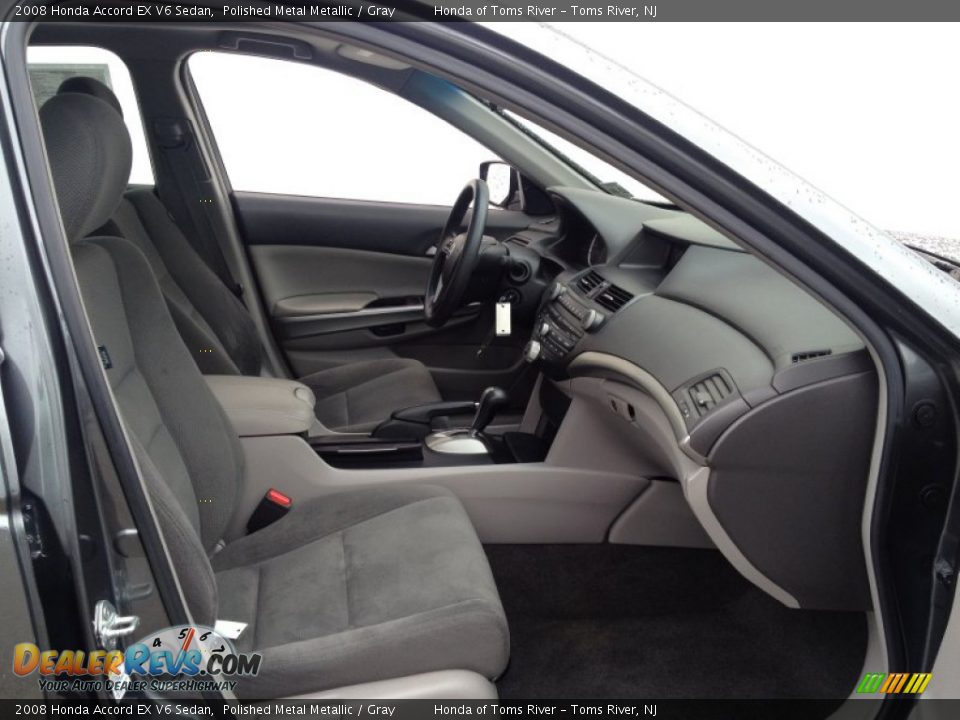 2008 Honda Accord EX V6 Sedan Polished Metal Metallic / Gray Photo #30