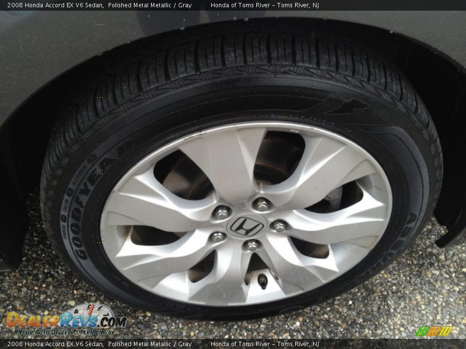 2008 Honda Accord EX V6 Sedan Polished Metal Metallic / Gray Photo #31