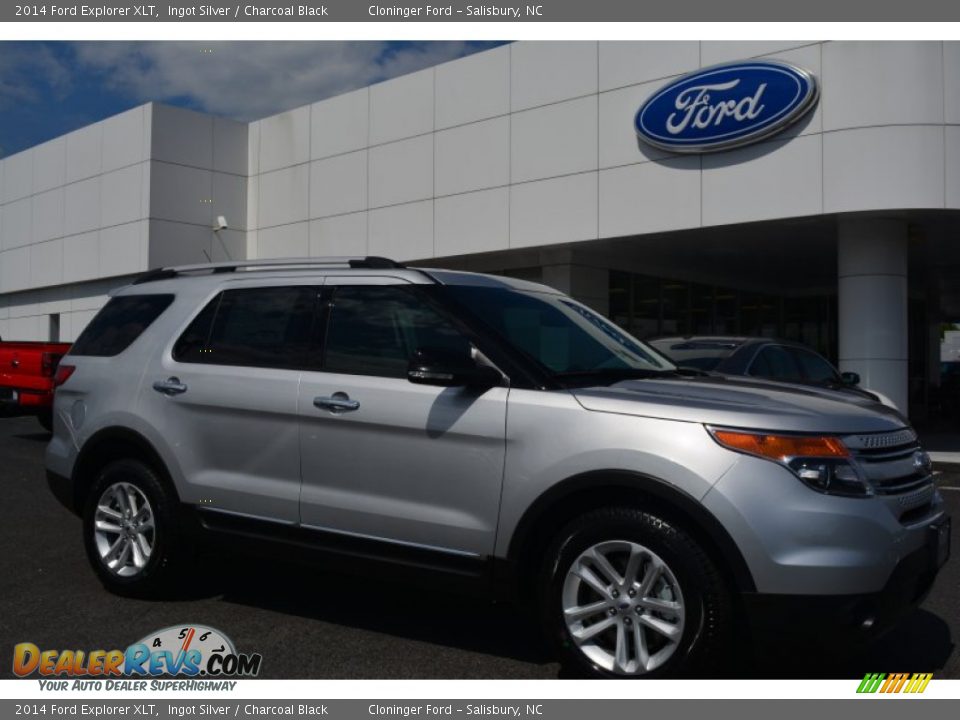 2014 Ford Explorer XLT Ingot Silver / Charcoal Black Photo #1