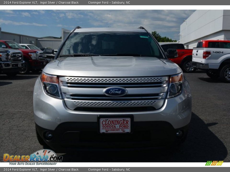 2014 Ford Explorer XLT Ingot Silver / Charcoal Black Photo #4