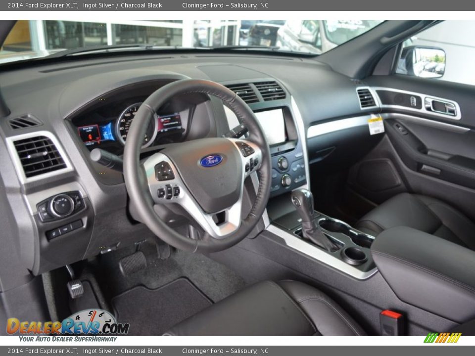 2014 Ford Explorer XLT Ingot Silver / Charcoal Black Photo #7