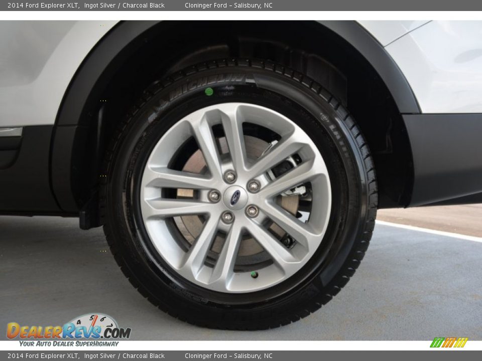 2014 Ford Explorer XLT Ingot Silver / Charcoal Black Photo #11