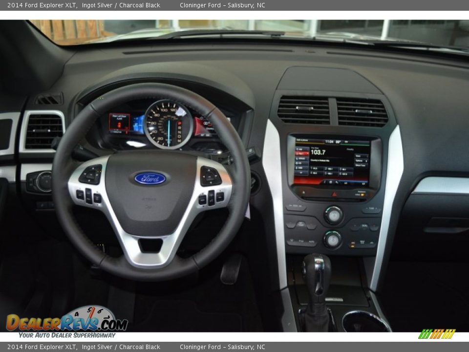 2014 Ford Explorer XLT Ingot Silver / Charcoal Black Photo #13