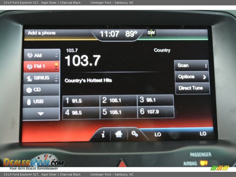 2014 Ford Explorer XLT Ingot Silver / Charcoal Black Photo #15