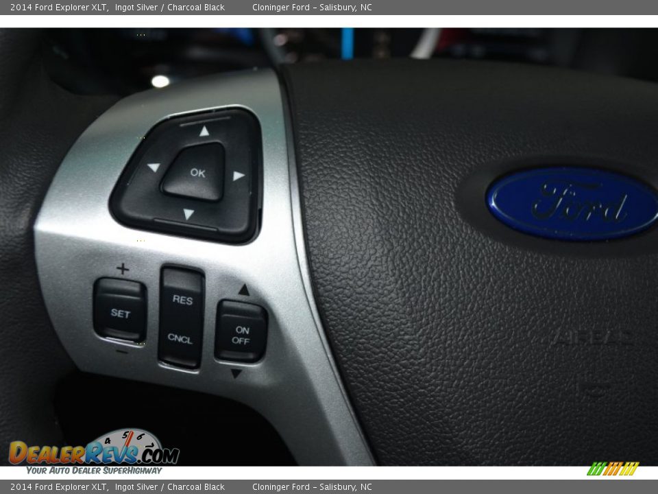 2014 Ford Explorer XLT Ingot Silver / Charcoal Black Photo #25