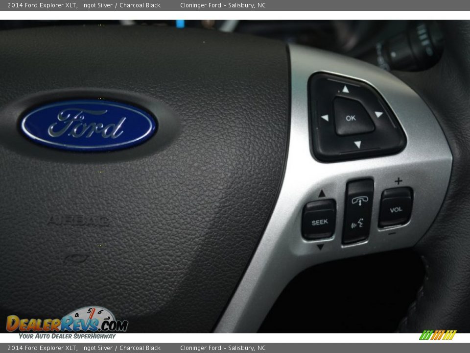 2014 Ford Explorer XLT Ingot Silver / Charcoal Black Photo #26