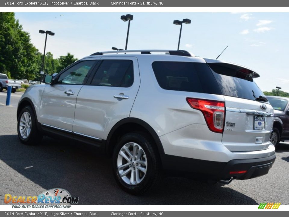 2014 Ford Explorer XLT Ingot Silver / Charcoal Black Photo #30