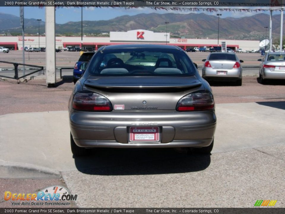 2003 Pontiac Grand Prix SE Sedan Dark Bronzemist Metallic / Dark Taupe Photo #13