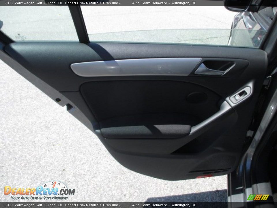 2013 Volkswagen Golf 4 Door TDI United Gray Metallic / Titan Black Photo #22
