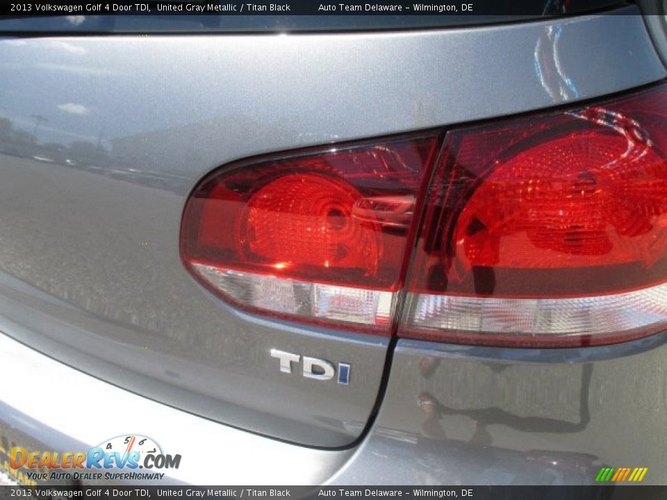 2013 Volkswagen Golf 4 Door TDI United Gray Metallic / Titan Black Photo #27