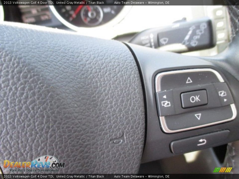 2013 Volkswagen Golf 4 Door TDI United Gray Metallic / Titan Black Photo #30