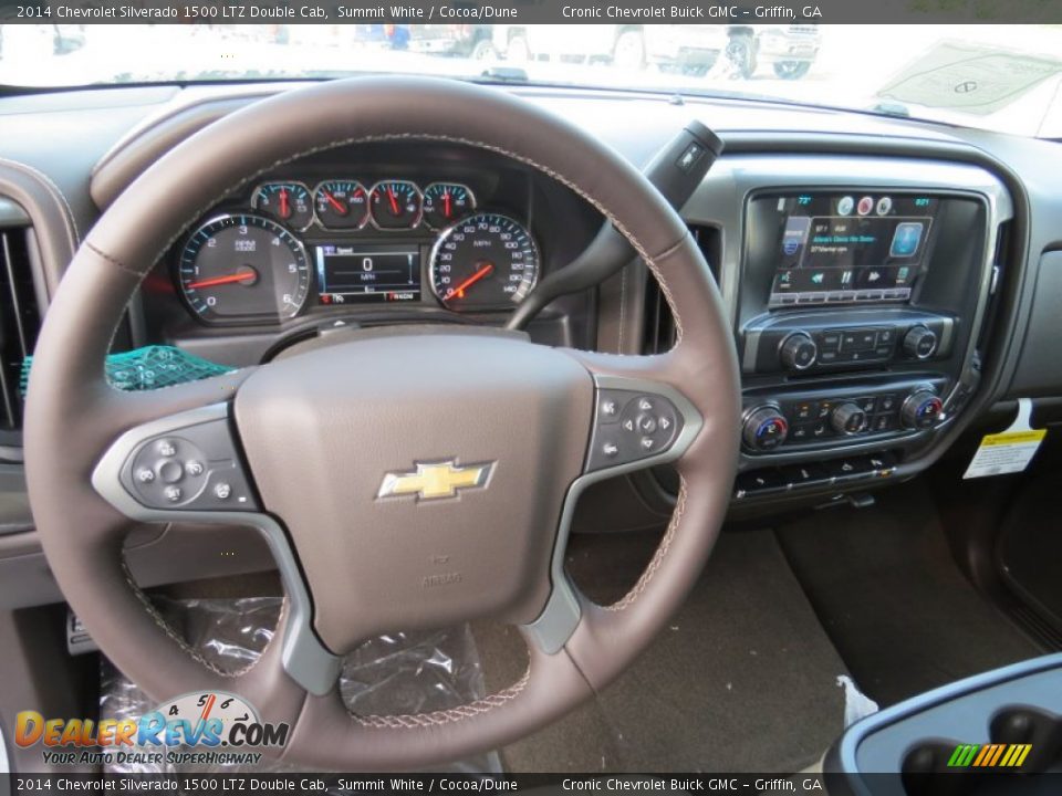 2014 Chevrolet Silverado 1500 LTZ Double Cab Steering Wheel Photo #10