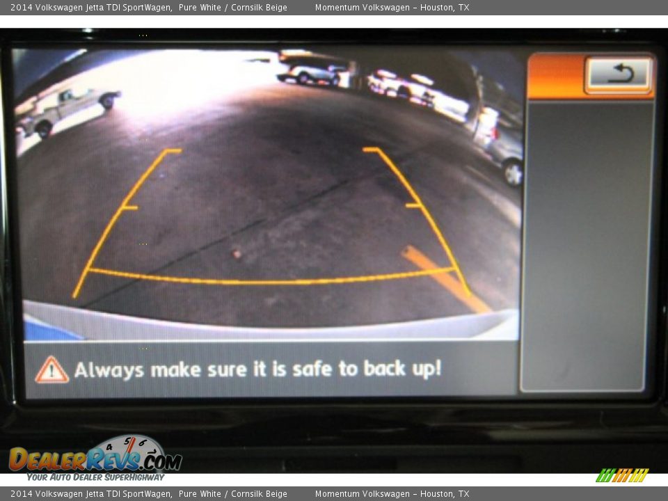 2014 Volkswagen Jetta TDI SportWagen Pure White / Cornsilk Beige Photo #20