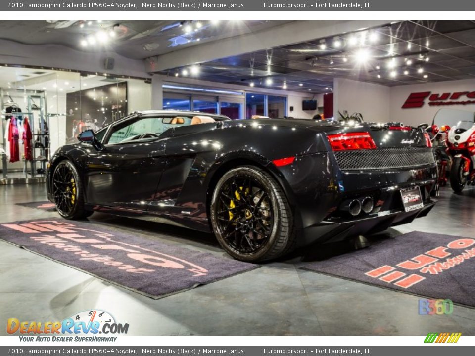 2010 Lamborghini Gallardo LP560-4 Spyder Nero Noctis (Black) / Marrone Janus Photo #5