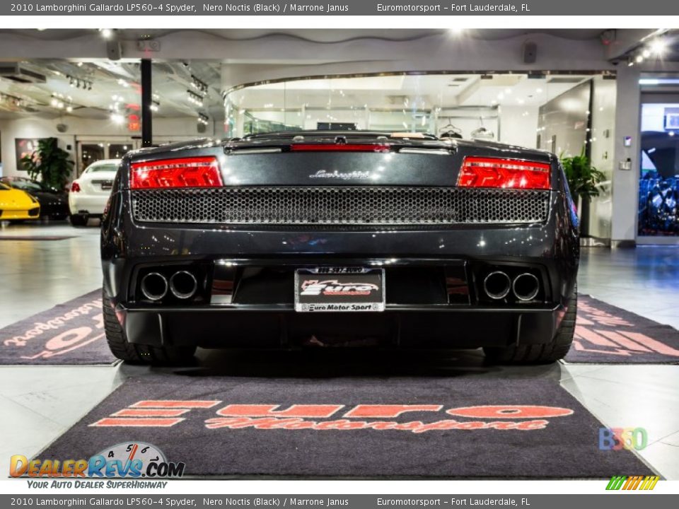 2010 Lamborghini Gallardo LP560-4 Spyder Nero Noctis (Black) / Marrone Janus Photo #6
