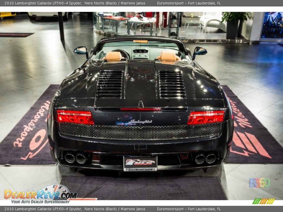 2010 Lamborghini Gallardo LP560-4 Spyder Nero Noctis (Black) / Marrone Janus Photo #8