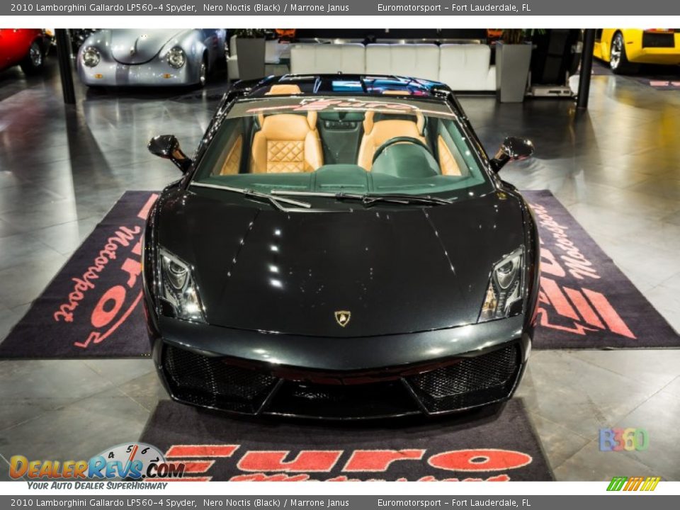2010 Lamborghini Gallardo LP560-4 Spyder Nero Noctis (Black) / Marrone Janus Photo #17