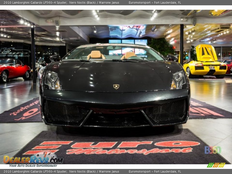 2010 Lamborghini Gallardo LP560-4 Spyder Nero Noctis (Black) / Marrone Janus Photo #18