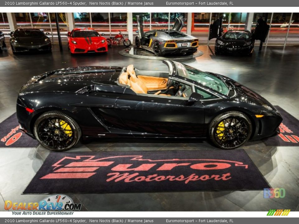 2010 Lamborghini Gallardo LP560-4 Spyder Nero Noctis (Black) / Marrone Janus Photo #20