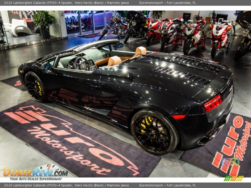 2010 Lamborghini Gallardo LP560-4 Spyder Nero Noctis (Black) / Marrone Janus Photo #22