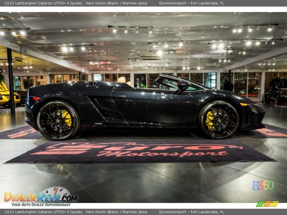 2010 Lamborghini Gallardo LP560-4 Spyder Nero Noctis (Black) / Marrone Janus Photo #26