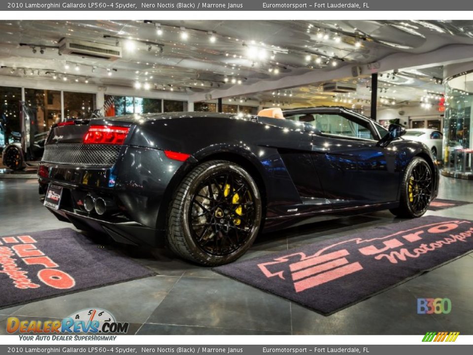 2010 Lamborghini Gallardo LP560-4 Spyder Nero Noctis (Black) / Marrone Janus Photo #27