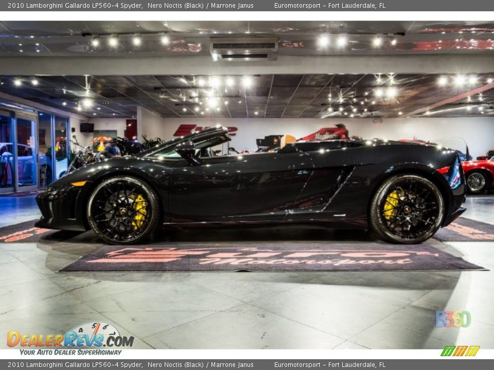 2010 Lamborghini Gallardo LP560-4 Spyder Nero Noctis (Black) / Marrone Janus Photo #29