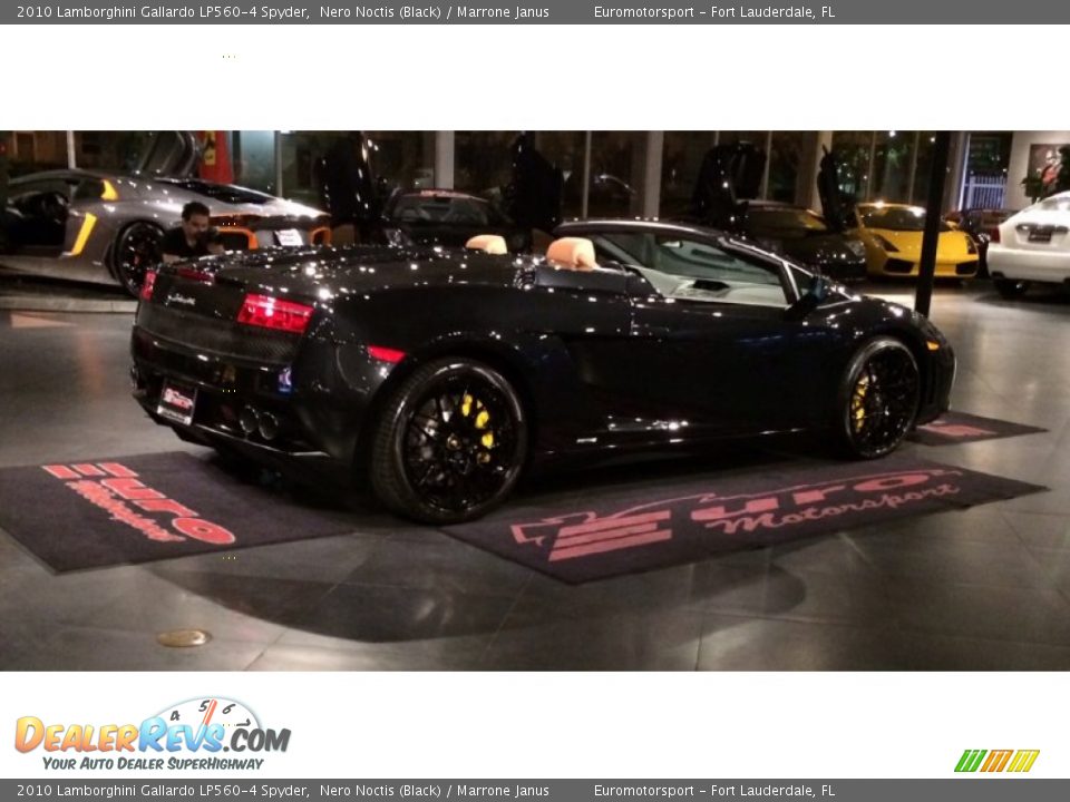 2010 Lamborghini Gallardo LP560-4 Spyder Nero Noctis (Black) / Marrone Janus Photo #30