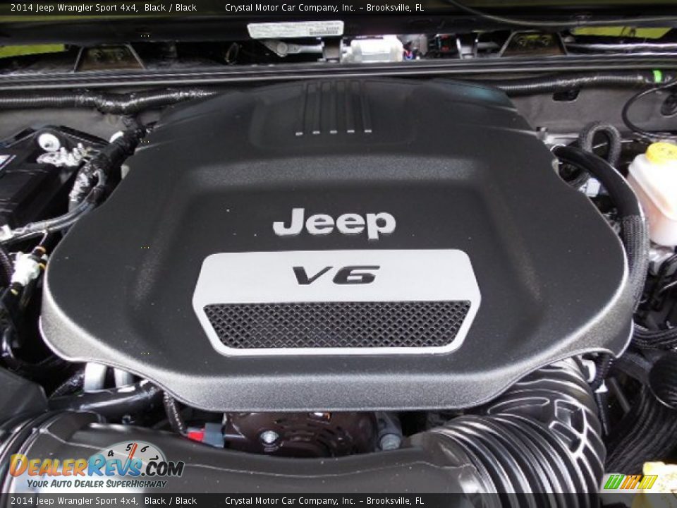 2014 Jeep Wrangler Sport 4x4 Black / Black Photo #17
