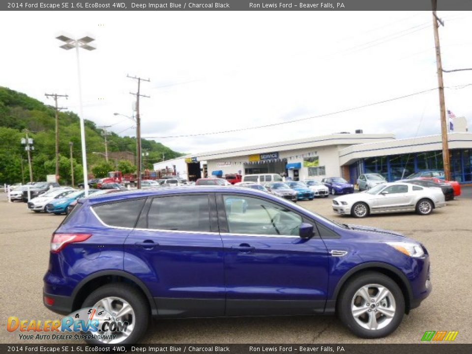 2014 Ford Escape SE 1.6L EcoBoost 4WD Deep Impact Blue / Charcoal Black Photo #1