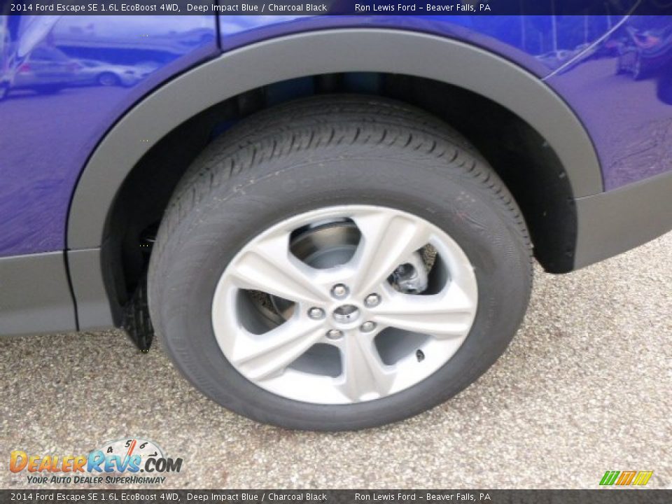 2014 Ford Escape SE 1.6L EcoBoost 4WD Deep Impact Blue / Charcoal Black Photo #9