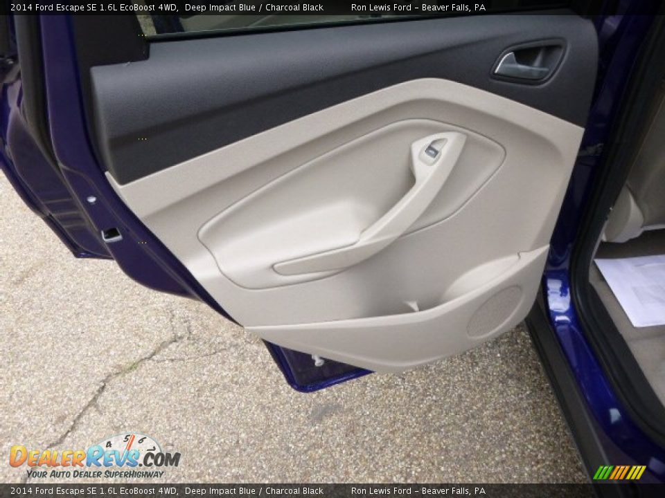 2014 Ford Escape SE 1.6L EcoBoost 4WD Deep Impact Blue / Charcoal Black Photo #13