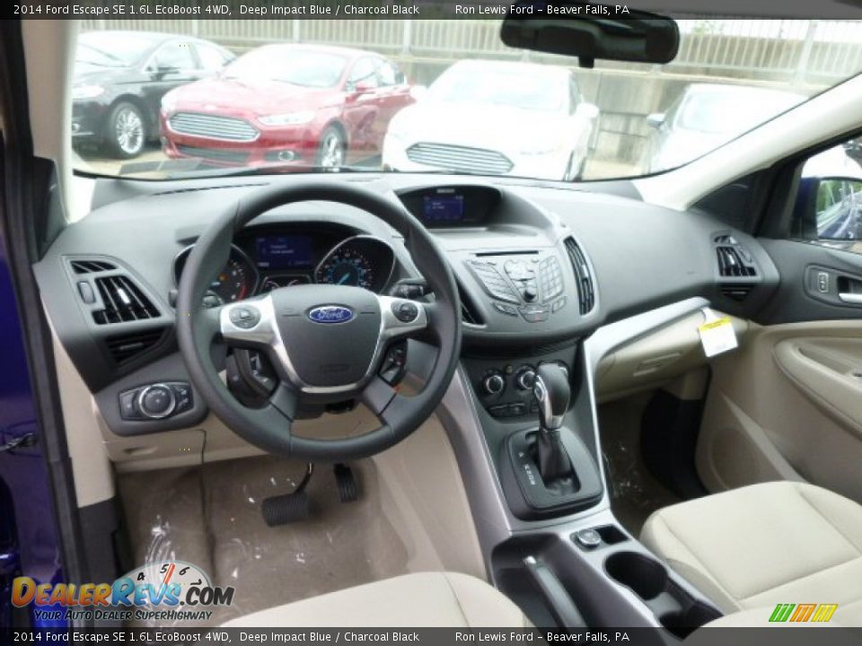 2014 Ford Escape SE 1.6L EcoBoost 4WD Deep Impact Blue / Charcoal Black Photo #14