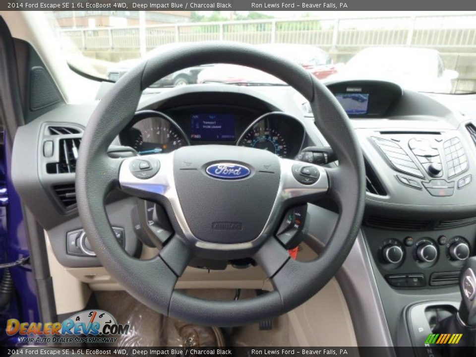2014 Ford Escape SE 1.6L EcoBoost 4WD Deep Impact Blue / Charcoal Black Photo #19