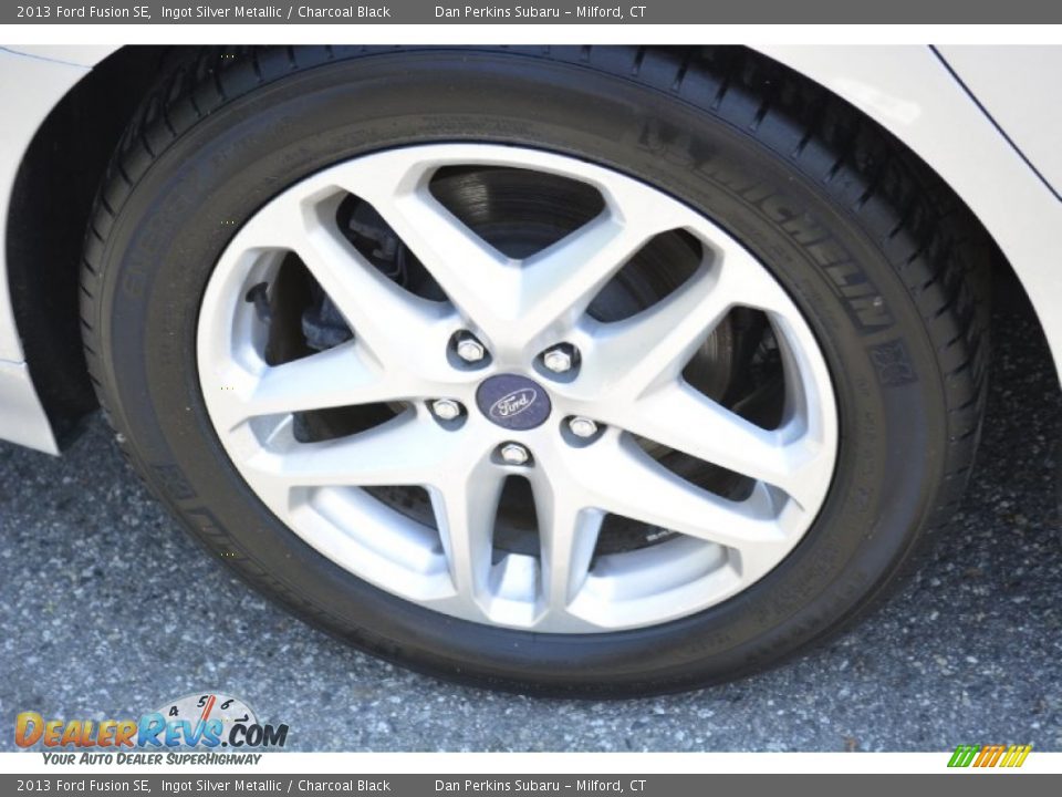 2013 Ford Fusion SE Ingot Silver Metallic / Charcoal Black Photo #21